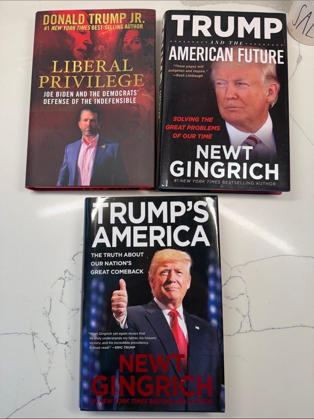 Trump's America by Newt Gingrich - Black & Red Hardcover books
